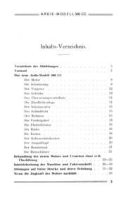 Ardie 500 ccm 1929 Bedienungsanleitung Behandlungsvorschrift CC SV JAP