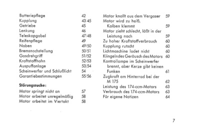 Maico M 200 S und M 175/1 Bedienungsanleitung