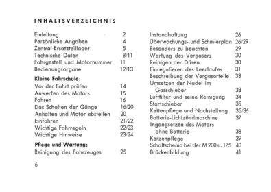 Maico M 200 S und M 175/1 Bedienungsanleitung