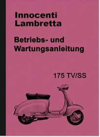 Innocenti Lambretta 175 TV SS Bedienungsanleitung Handbuch Betriebsanleitung