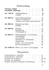 NSU 251 OSL Operating Instructions Manual Motorcycle Manual