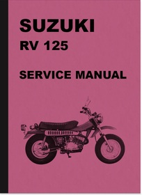 Suzuki RV 125 RV125 Motorcycle Repair Manual Workshop Manual