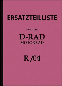 D-Rad R 0/4 Motorrad Ersatzteilliste