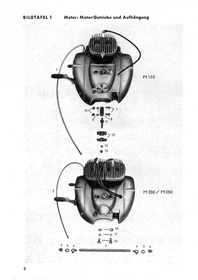 Adler M 150 200 250 Motorrad Ersatzteilliste