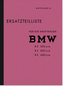 BMW R 2, R 3 and R 4 Spare Parts List Spare Parts Catalogue Parts Catalogue R2 R3 R4