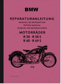 BMW R 50, R 50S, R 60 und R 69S Reparaturanleitung Montageanleitung Werkstatthandbuch