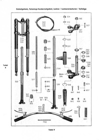 Triumph BDG 125 H L SL spare parts list spare parts catalog