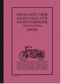 Wanderer 4 PS 2-Zylinder 1914/20 Ersatzteilliste