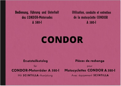 Condor A 580-I Bedienungsanleitung und Ersatzteilliste