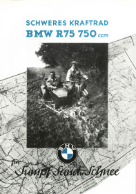 BMW R 75 Prospekt Broschüre WH Wehrmacht