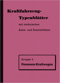 Typenblätter PKW Gruppe 2 ca. 1932-1948 Buch