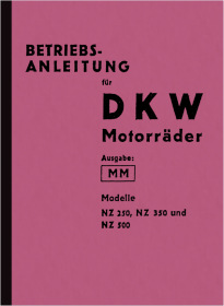 DKW NZ 250, NZ 350 and NZ 500 Operating Instructions User Manual