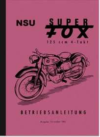 NSU Superfox 4-Takt Bedienungsanleitung Betriebsanleitung Handbuch