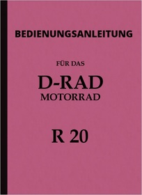 D-Rad R 20 R20 Motorcycle Operating Instructions Manual