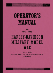 Harley-Davidson WLC 750 cc Instruction Manual (750 cc WLC Military)