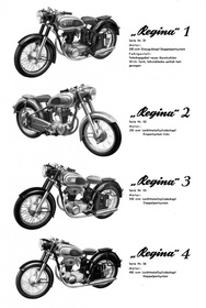 Horex Regina 1, 2, 3, 4 and Sport 250 350 400 ccm Repair Workshop manual