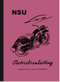NSU Lux Motorrad Bedienungsanleitung