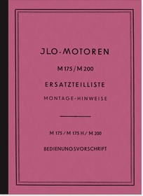 ILO M 175, M 175 H und M 200 Reparaturanleitung Ersatzteilliste Bedienungsanleitung Handbuch