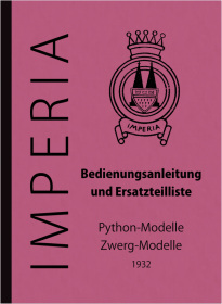 Imperia Python / Zwergmodelle 1932 Bedienungsanleitung und Ersatzteilliste