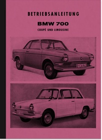 BMW 700 Coupé Sedan Owner's Manual Owner's Manual