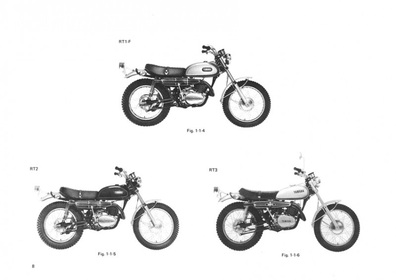 Yamaha DT 250 und 360, RT 1 2 3 F DT1-F DT2 DT3, RT1-F RT2 RT3 Reparaturanleitung Werkstatthandbuch