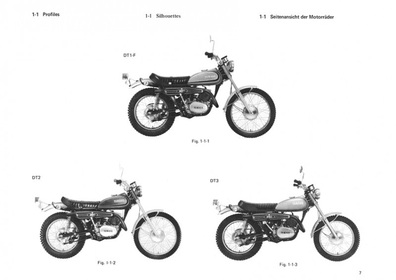 Yamaha DT 250 und 360, RT 1 2 3 F DT1-F DT2 DT3, RT1-F RT2 RT3 Reparaturanleitung Werkstatthandbuch