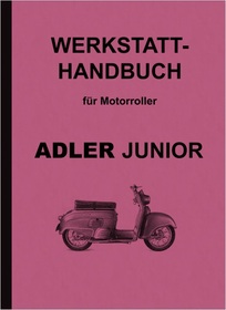 Adler Junior MR 100 scooter repair manual workshop manual