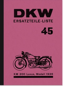 DKW KM 200 Luxus Ersatzteilliste KM200