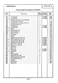 Flink Fahrradhilfmotor FHM 43 A B Spare parts list Spare parts catalog Parts list