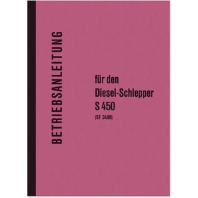 Schlüter S 450 (SF 3400) Tractor Operating Instructions Manual