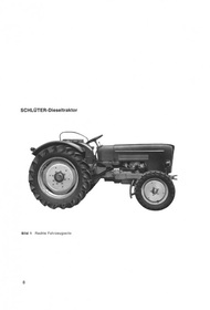 Schlüter S 450 (SF 3400) Tractor Operating Instructions Manual