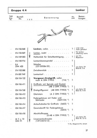 NSU Quick und Quick 52 Ersatzteilliste