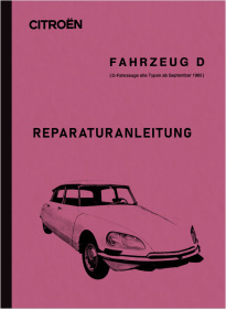 Citroen D-Modelle (ID 19, DS 19/20/21/23) Reparaturanleitung Werkstatthandbuch