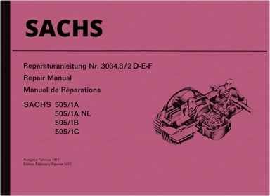 Sachs 505 Engine Repair Manual Workshop Manual