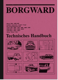 Borgward Technical Manual Repair Manual Workshop Manual Hansa B 1500 2000 3000 Isabella