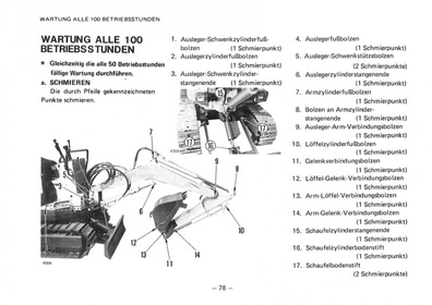 Komatsu PC05-1 Bagger Bedienungsanleitung Wartung