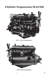 Maybach HL 62 TUK 6-cylinder carburetor engine Operating instructions Description