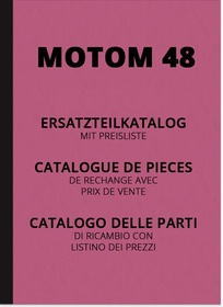 Motom 48 ccm 4-Takt Mofa Moped Ersatzteilliste Ersatzteilkatalog Teilekatalog
