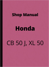 Honda CB 50 J / XL 50 Reparaturanleitung