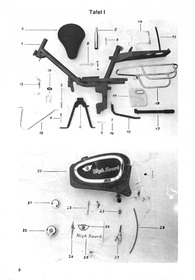 Rixe High-Sport 21 25 Spare Parts List Spare Parts Catalogue Super Mofa LS L 1976-80