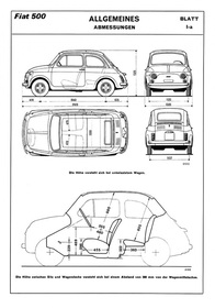 Fiat 500 R 1973 Hauptmerkmale Reparaturanleitung