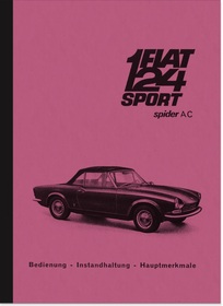 Fiat 124 Sport Spider AC Owner's Manual Manual