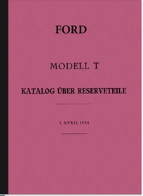 Ford Modell T (Tin Lizzie) Ersatzteilliste Ersatzteilkatalog Teilekatalog
