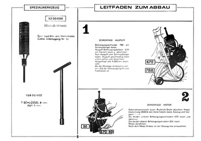 Velosolex 3800 5000 6000 Operating Instructions Spare Parts List Repair Instructions