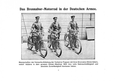 Brennabor Werke Motorrad Seitenwagen Dreirad Katalog Broschüre Prospekt Modelle 1905