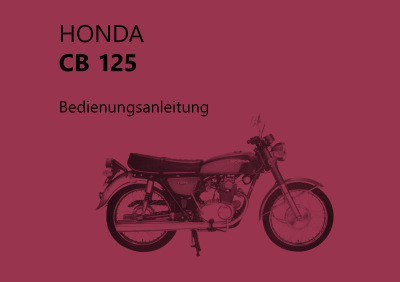 Honda CB125 K5 User Owner's Manual
