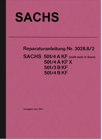 Sachs 50 ccm 3 und 4-Gang Motor Reparaturanleitung Werkstatthandbuch