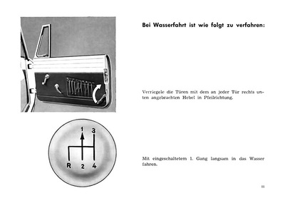 Amphicar 770 Bedienungsanleitung Schwimmwagen