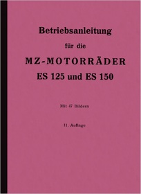 MZ ES 125 und ES 150 Bedienungsanleitung Betriebsanleitung Handbuch