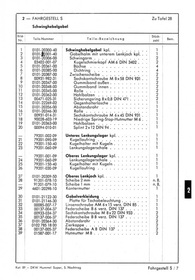 DKW Hummel und Hummel Super Ersatzteilliste